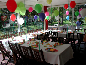 L'anniversaire de mes enfants à la maison enchantée, dans le jardin d'acclimatation. Bois de Boulogne à Paris.