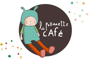 L'anniversaire de mes enfants au poussette café, à Paris. Le logo.