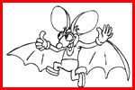 coloriages gratuits pour les enfants chanson de stéphy une chauve-souris