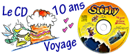 Les chansons pour enfants du cd 10 ans de voyage musical. Télécharger les paroles et un extrait de la chanson en mp3. En téléchargement gratuit également la musique intégrale au format mp3 et des coloriages pour enfants.