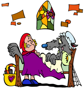 Conte pour les enfants &agrave; lire et &agrave; &eacute;couter. Le Petit Chaperon Rouge.