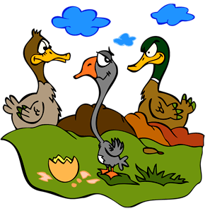 Conte pour les enfants &agrave; lire et &agrave; &eacute;couter. Le Vilain Petit Canard.