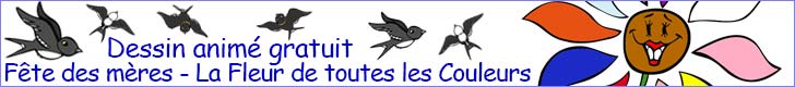 Dessin anim&eacute; gratuit pour la f&ecirc;te des m&egrave;res.