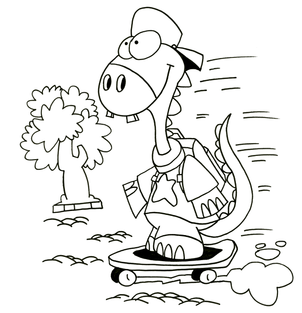 Les effets de pavés pour la rue du dinosaure, un cours de dessin par l'illustrateur Dang.