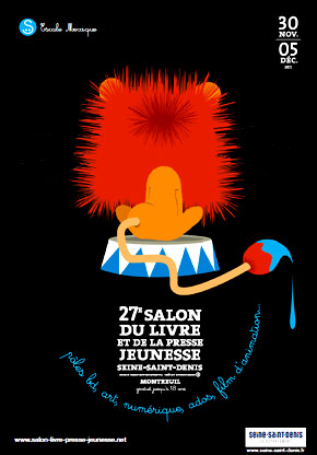 Salon du livre enfant, salon du livre jeunesse, l'affiche 2011.