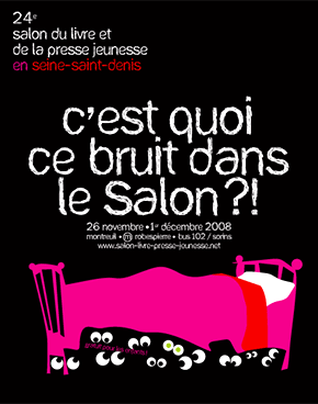 Salon du livre enfant, salon de la presse jeunesse, l'affiche du salon.