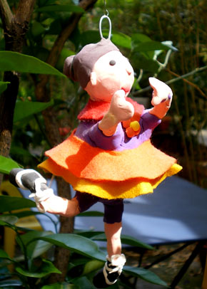 Stage enfant, vacances scolaires vacances d'été 2009, une danseuse en pâte à modeler.