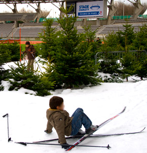 Charléty sur Neige pendant les vacances scolaires de Noël.