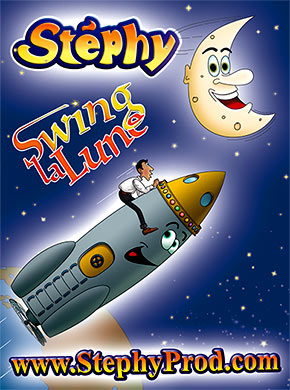 Festivals enfants. Spectacle Swing la Lune. Stéphy au festival les Musicals Juniors.