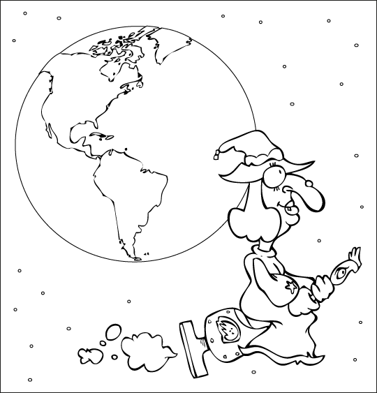 La chanson Le Rock de la Sorcière pour halloween coloriage sorciere terre aspirateur