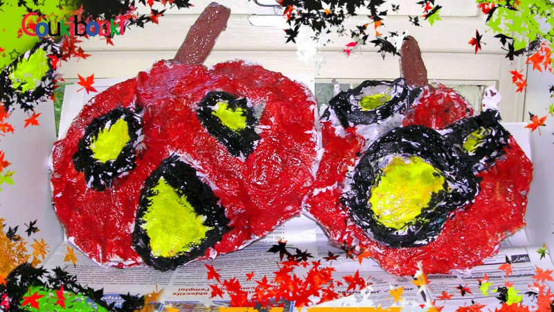 CITROUILLE papier mâché Déco d'Halloween‎ - Cours COUKIBOUKI citrouilles en papier mache par les enfants