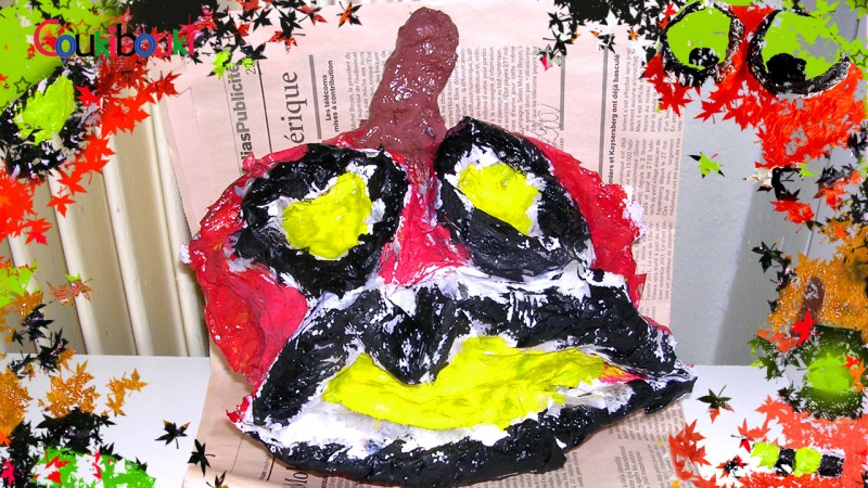 CITROUILLE papier mâché Déco d'Halloween‎ - Cours COUKIBOUKI creation citrouille papier mache avec coukibouki
