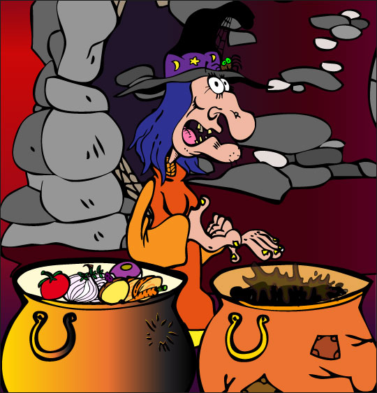 Pour Halloween, le dessin animé La soupe à la Sorcière la soupe a la sorciere soupes