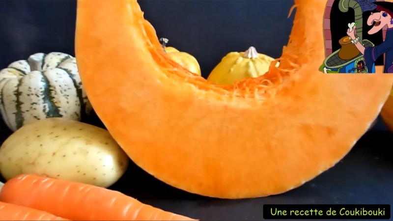  Halloween La Soupe de la Sorcière  pomme de terre carotte citrouille et potiron