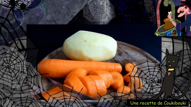  Halloween La Soupe de la Sorcière  une bonne soupe de carottes et de pommes de terre