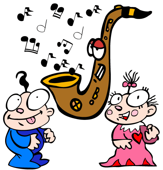 Conte pour halloween, Le Rock de la Sorcière dessin sorciere caverne bebes saxophone