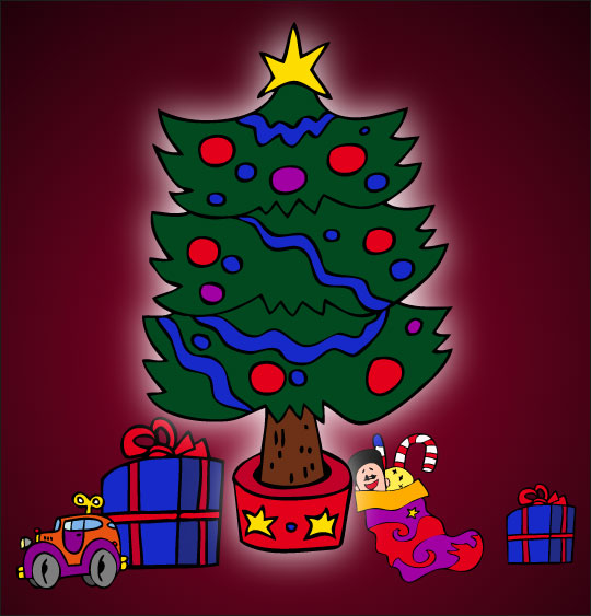 Chanson de Noël gratuite, Mon beau Sapin de noel dans la lumiere