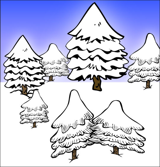 Chanson de Noël gratuite, Mon beau Sapin dans la forêt sous la neige