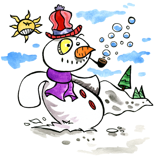 6 comptines de Noël à écouter le bonhomme de neige