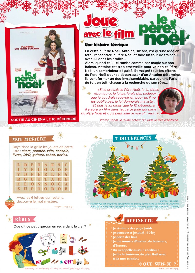 Jeux et Coloriages Le Père Noël page jeux v4