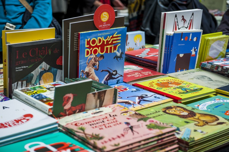 Salon du livre pour enfants 2014 à Montreuil, des livres © eric garault 04