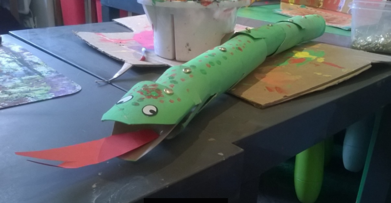 L'ateliers des enfants vacances de Février 2017 le serpent