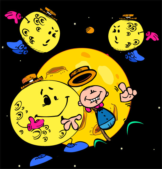 chanson pour danser sous la lune, Swing la Lune et les luniens
