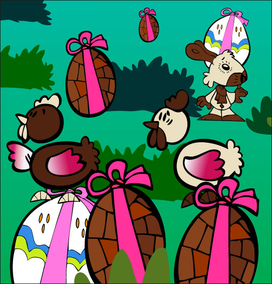 5 minutes de dessins animés gratuits pour Pâques maison jardin chocolat
