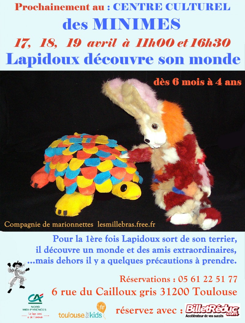 Marionnettes petite enfance à Toulouse 17 18 19 avril 2015 Métro Claude Nougaro Ligne B