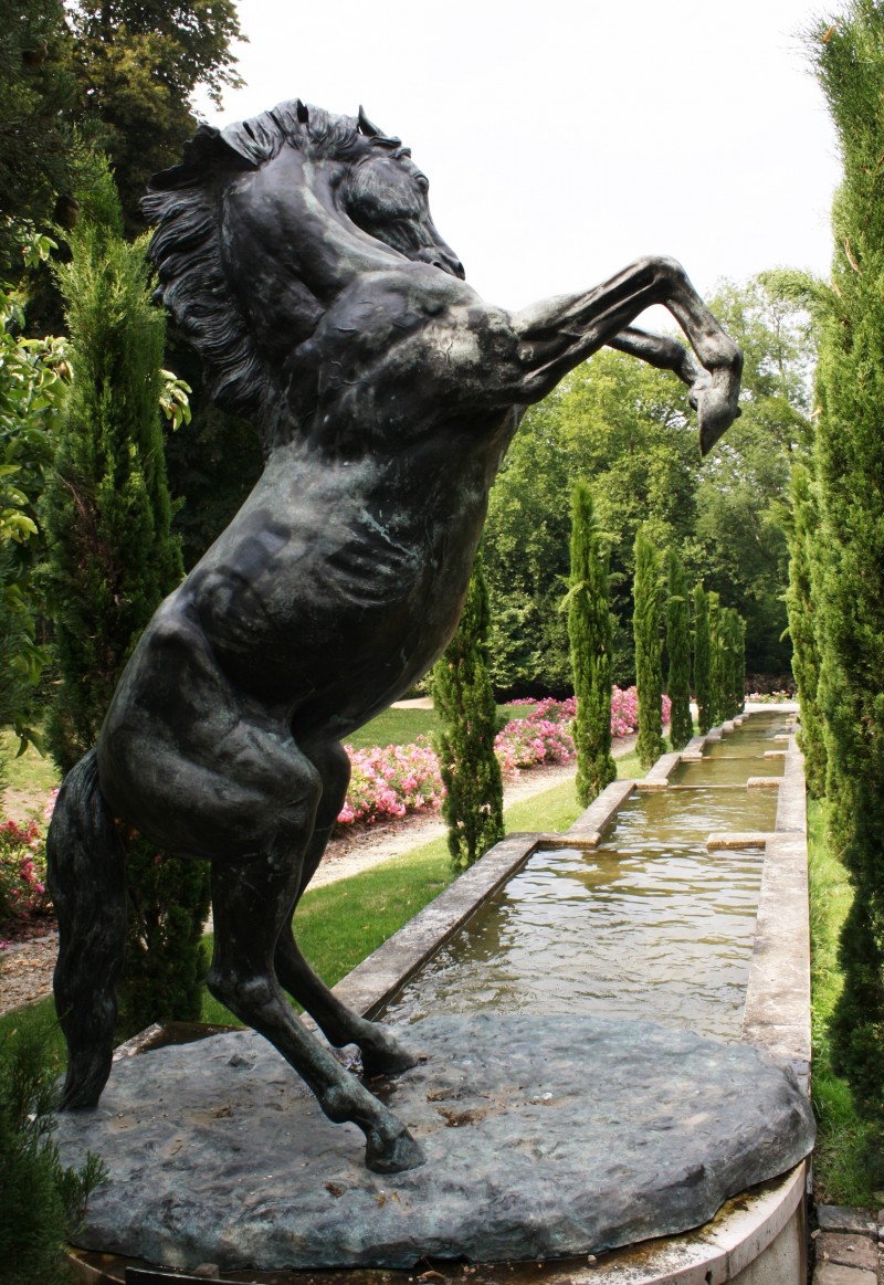 une statue au Potager des Princes ! 