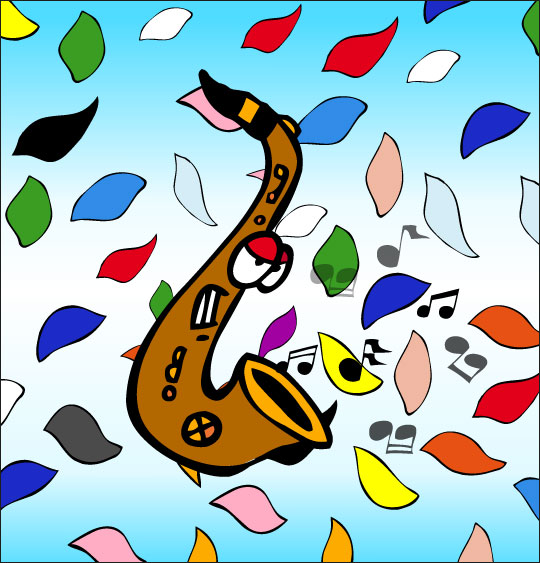 Apprendre une chanson pour la fête des mères aux enfants, le saxo.