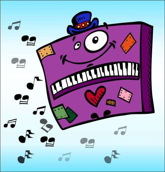 Apprendre une chanson pour la fête des mères aux enfants, le piano.