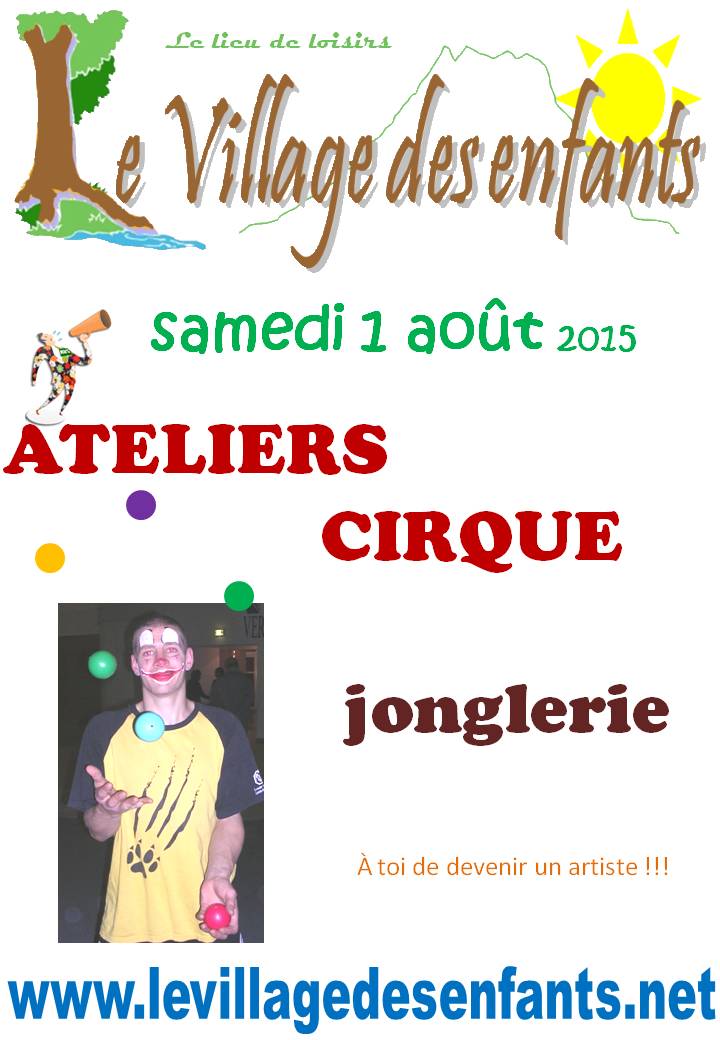 les animations - le village des enfants atelier cirque