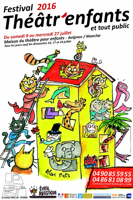 Festival Avignon Théâtr'enfants et tout public 2016 affiche 72dpi