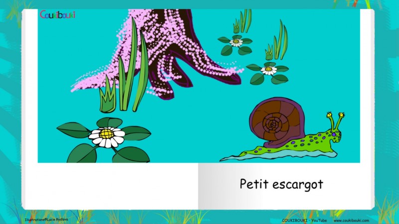 Livre audio de la comptine Petit Escargot