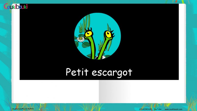 Livre audio de la comptine Petit Escargot, les yeux de l'escargot