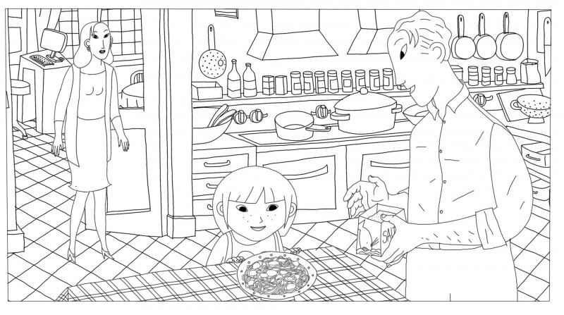 Coloriage la cuisine, Phantom Boy un film d'animation
