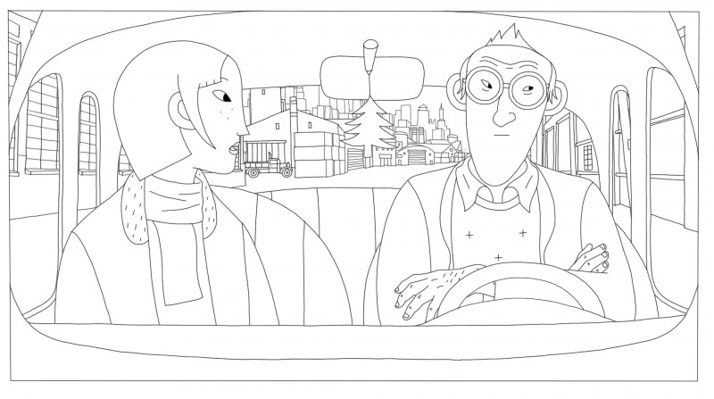 Coloriages Phantom Boy, un film d'animation pour les enfants.