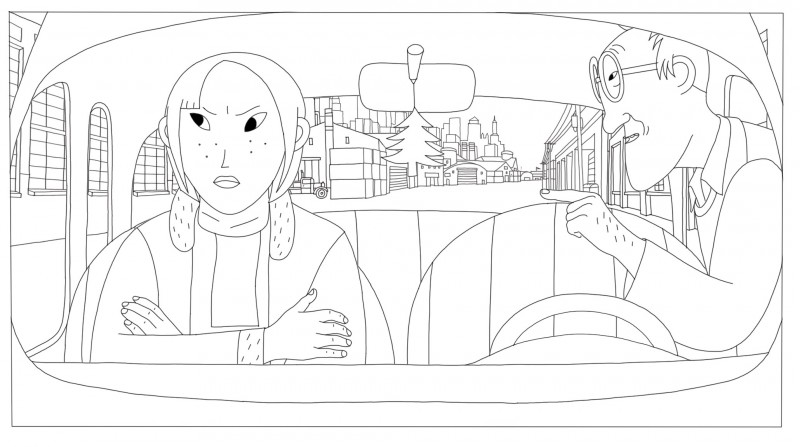 Coloriages Phantom Boy, un film d'animation pour les enfants.
