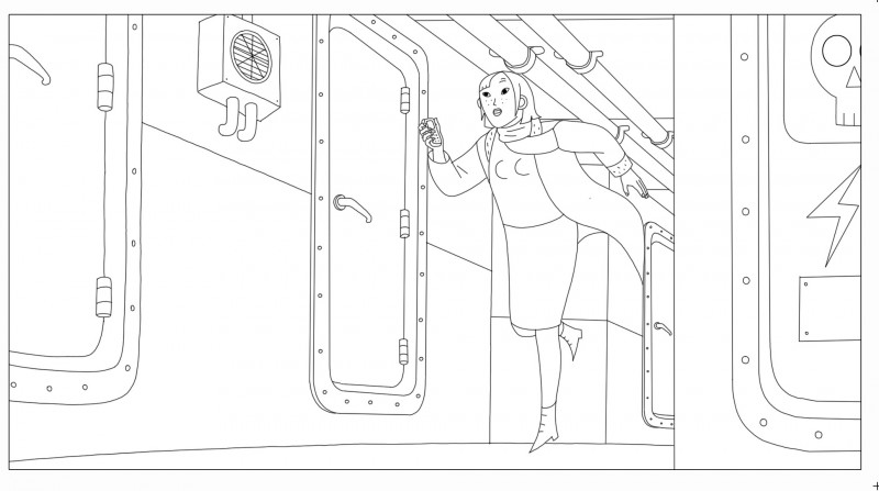 Coloriages Phantom Boy, un film d'animation pour les enfants.