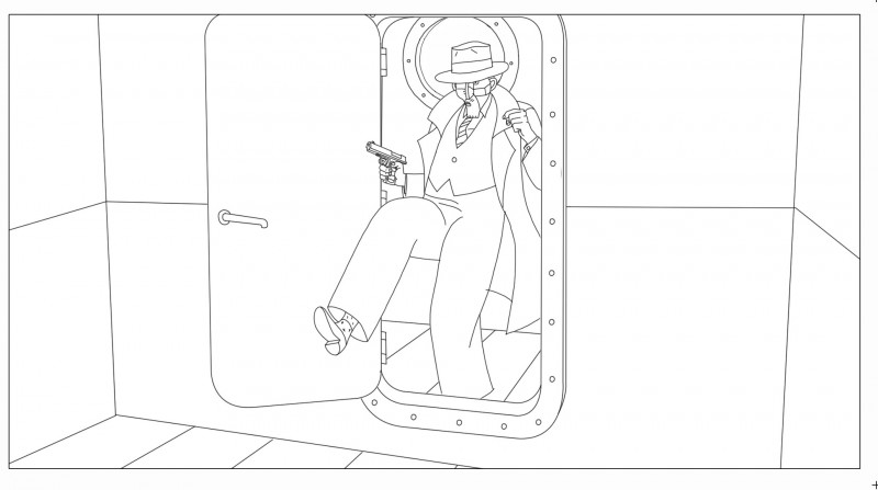 Coloriages Phantom Boy, un film d'animation pour les enfants.