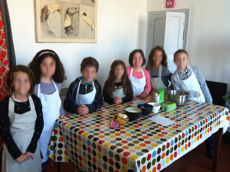 Anniversaire enfants à Nice, ateliers de cuisine, une  famille d'anges.