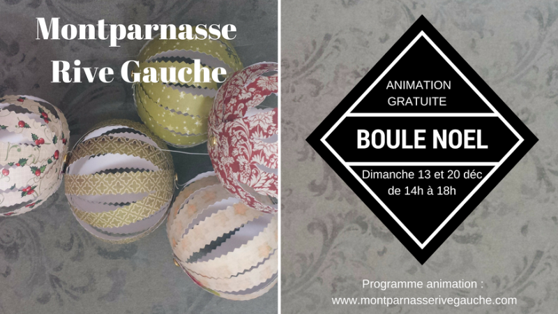 Animations gratuites de Noël au centre commercial Montparnasse