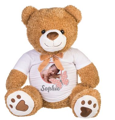 Cadeau pour Noel, une peluche personnalisée Archibald le Grand Ours