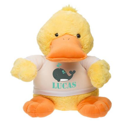Cadeau de Noel, une peluche personnalisée Suzanne la cane