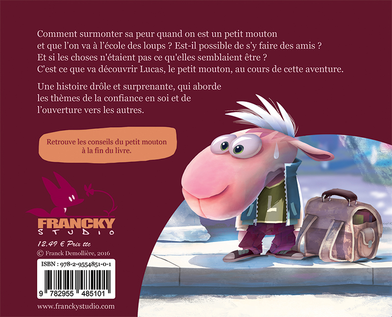 Livre enfant Le petit mouton qui allait à l'école des loups, la couverture