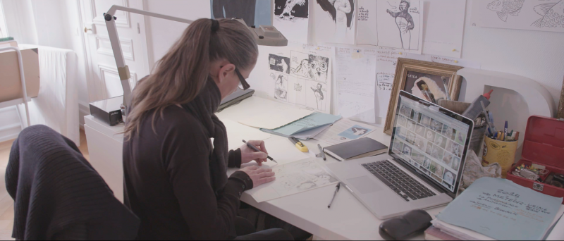 Delphine Harrer, l'illustratrice du livre-disque