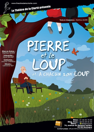 Spectacle enfant Pierre et le loup - A chacun son loup 