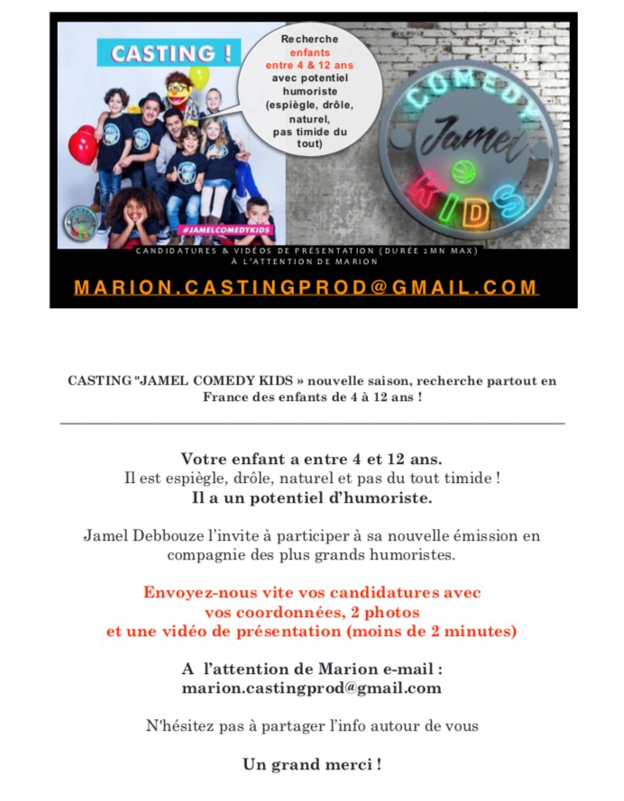 Casting Jamel Comedy Kids