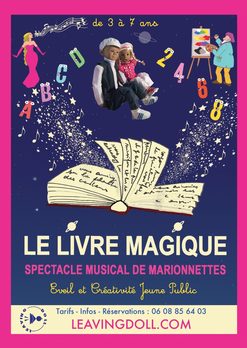 Spectacle d'Eveil et Créativité pour Jeune Public affiche tour rose